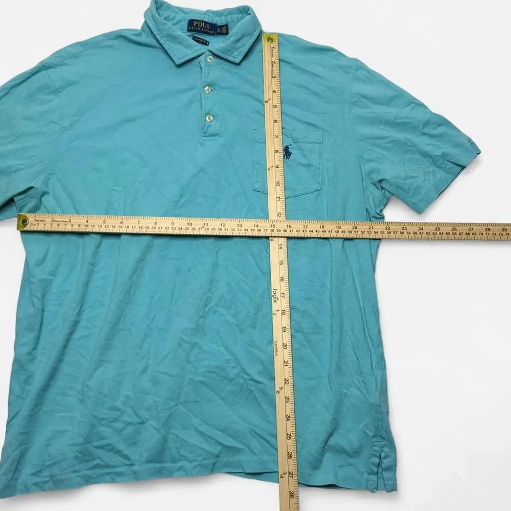 Polo Ralph Lauren Classic Fit Pocket Polo Shirt Men’s XL Teal
